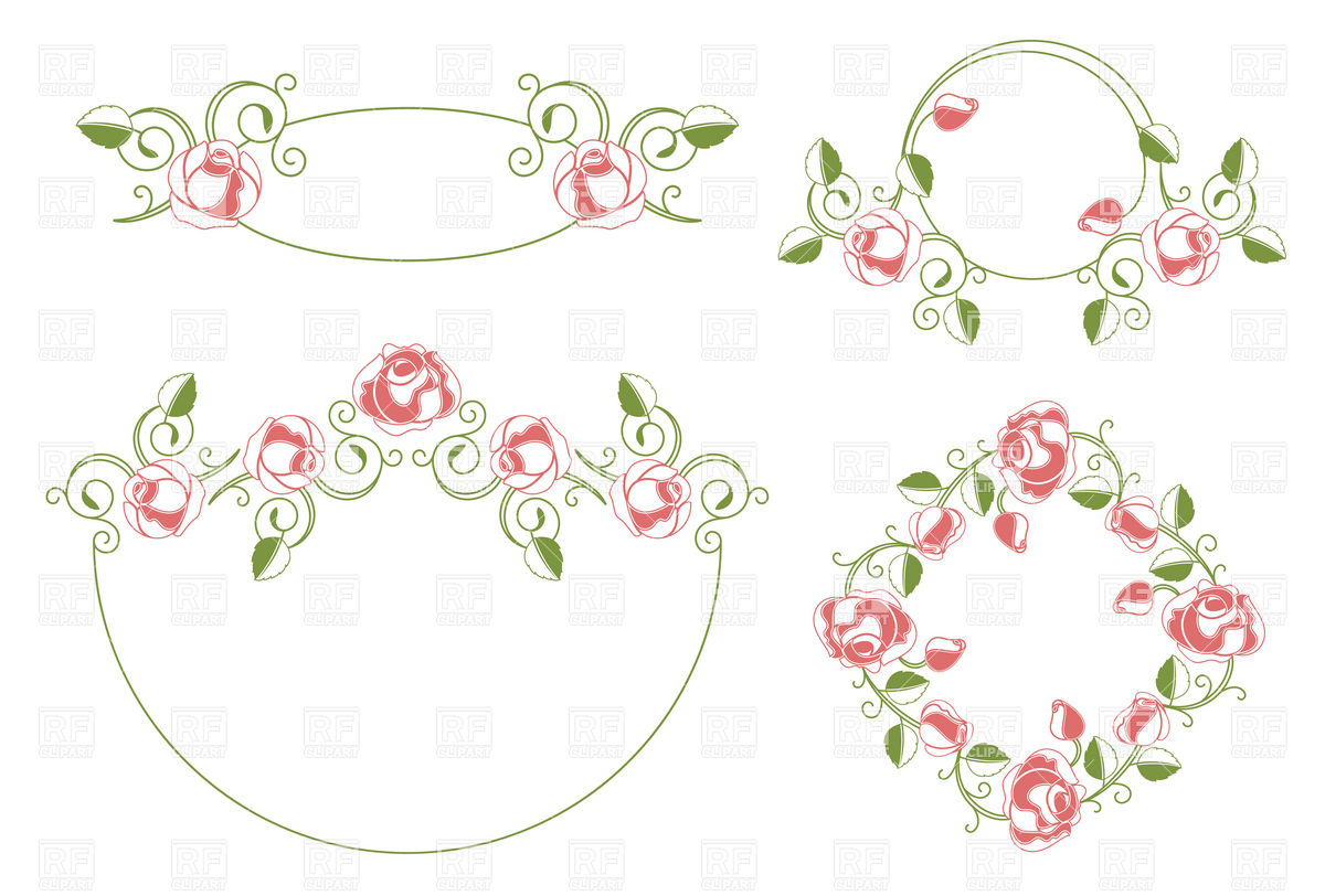 Vintage Wedding Frame Clip Art