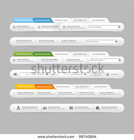 Web Navigation Bar Design Web Navigation Bar Design