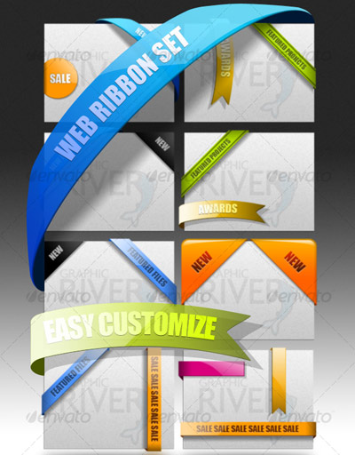 Web Ribbon PSD Web Ribbon PSD