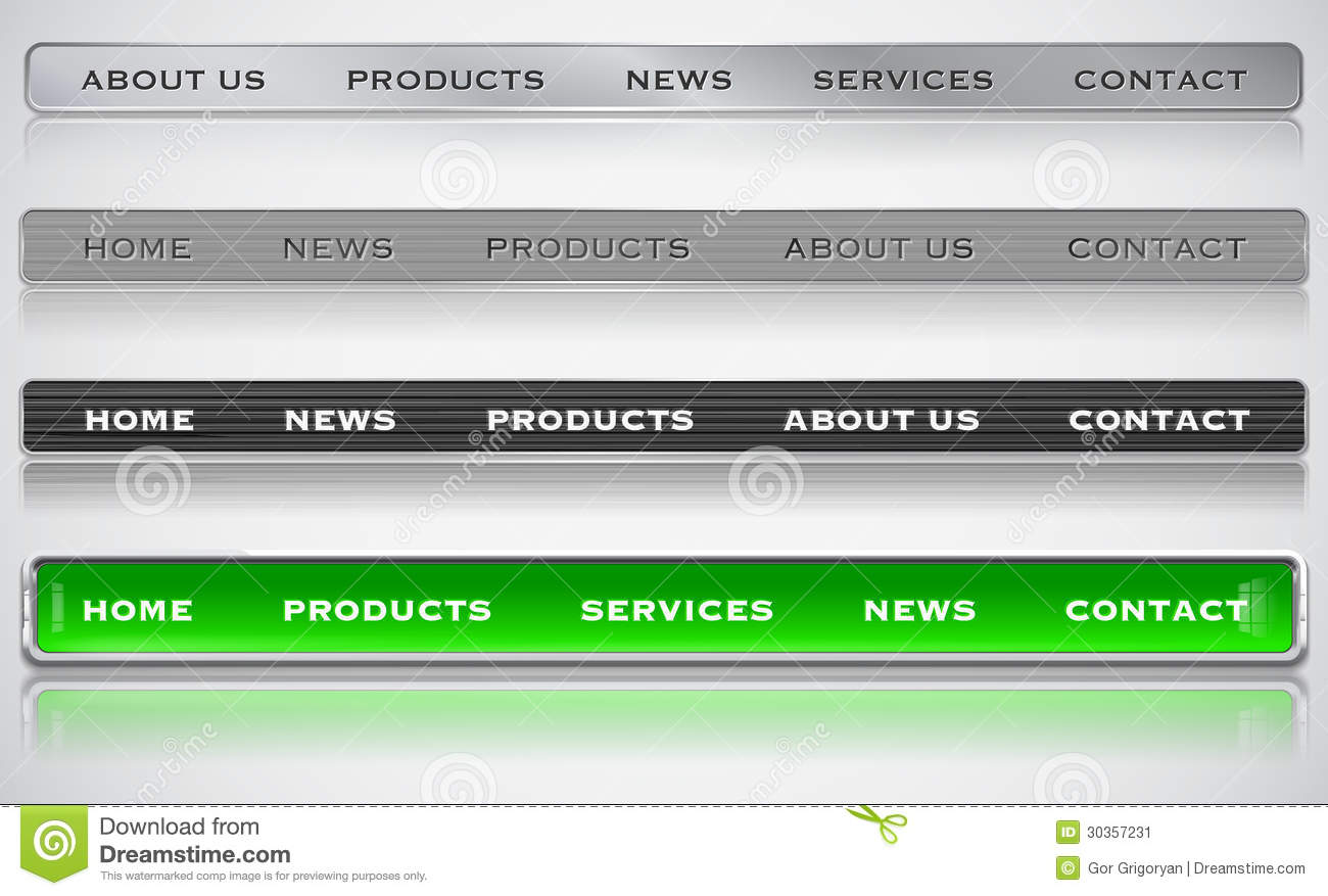 Website Menu Bar Designs