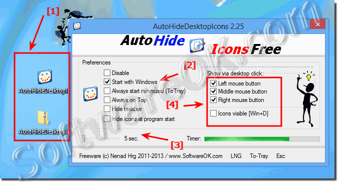 Windows 8 Hide Desktop Icons