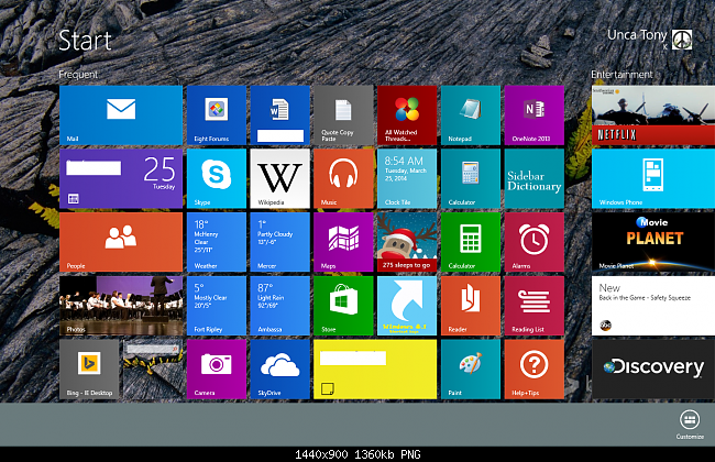 Windows 8 Start Screen Missing Icons