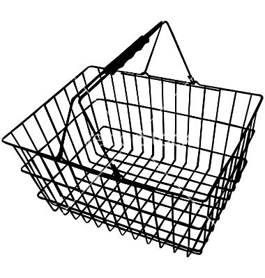 Wire Shopping Basket Vector Free