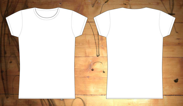 Women Shirt Templates Front and Back