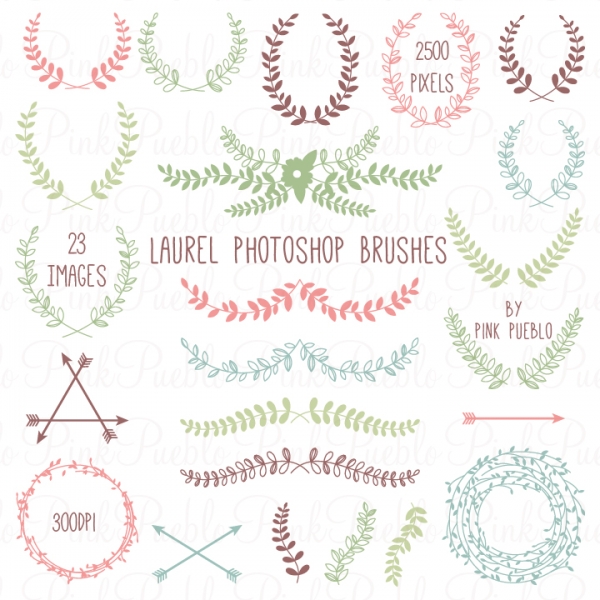 Wreath Photoshop Brushes Free