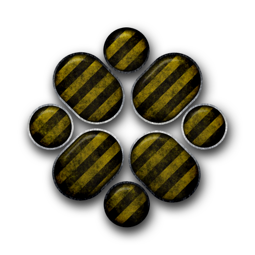 Yellow Black Grunge Social Media Icon