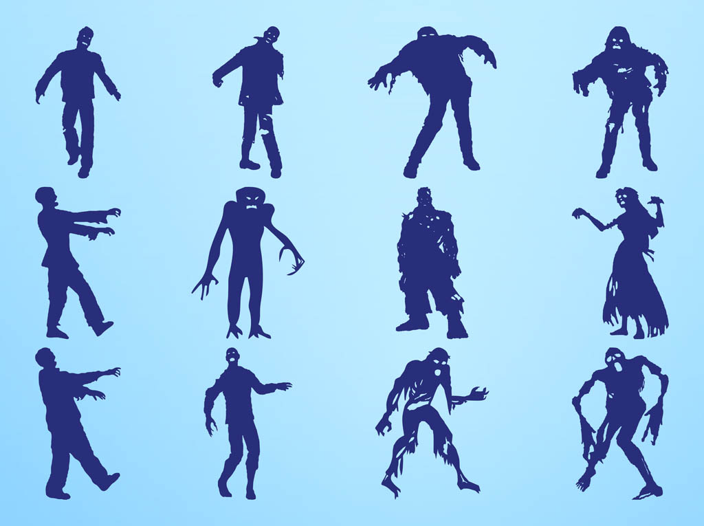 Zombie Silhouette Clip Art Free