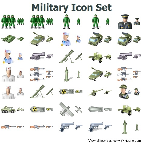 16X16 Military Icons