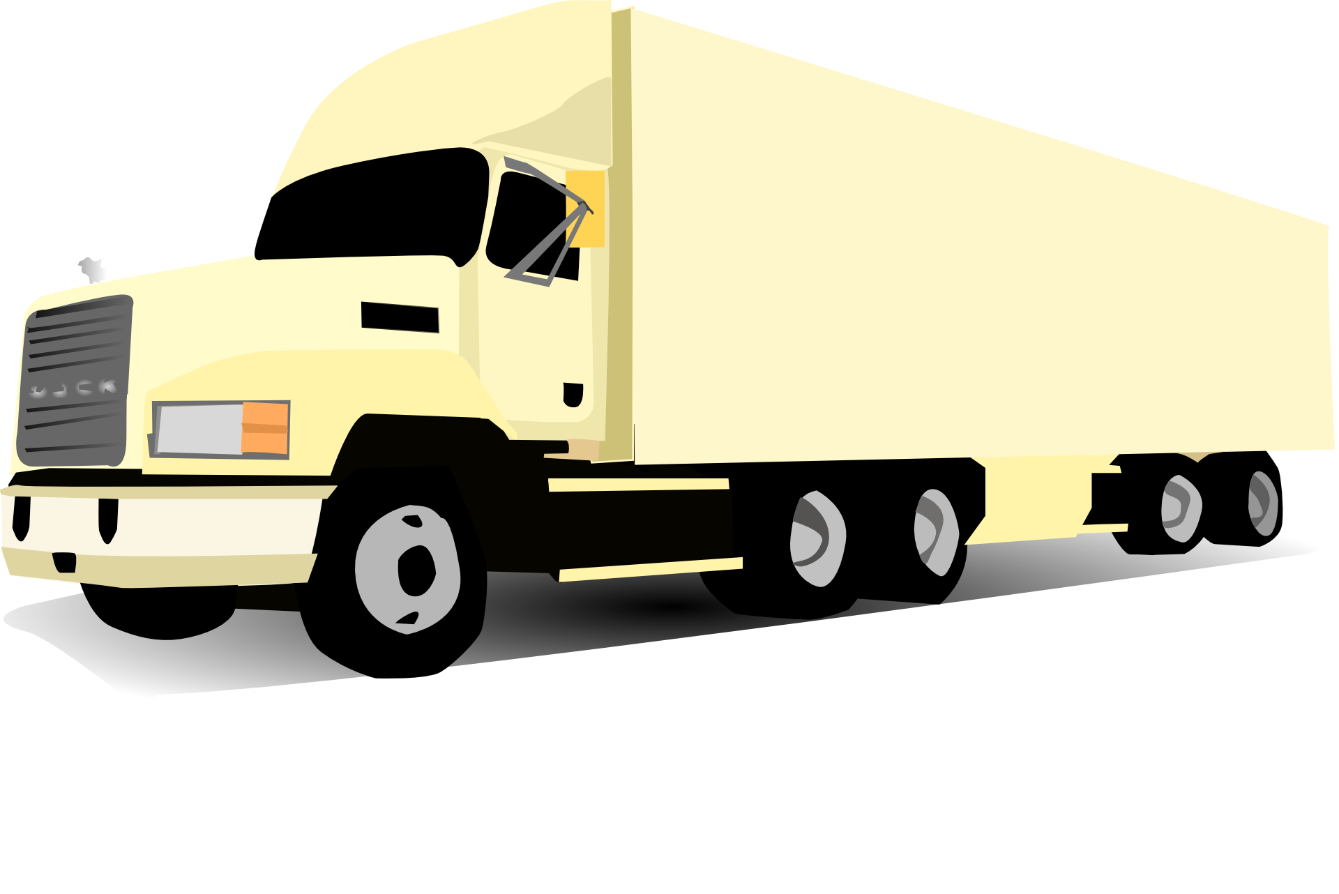 18-Wheeler Silhouette Clip Art