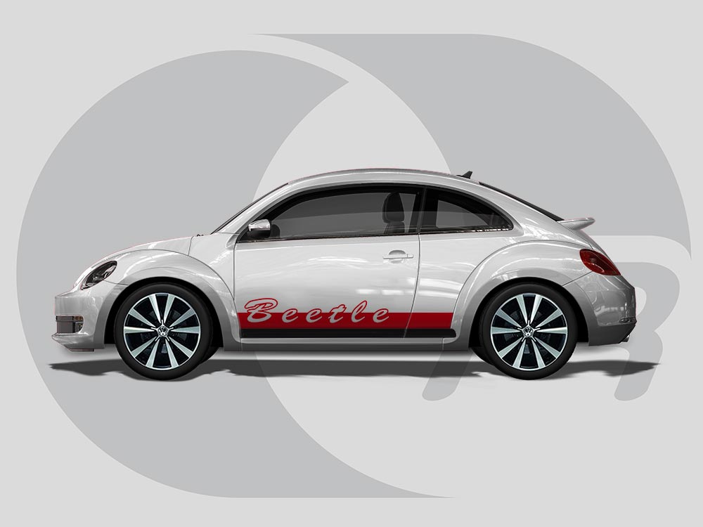 2014 VW Beetle Decal Stripes