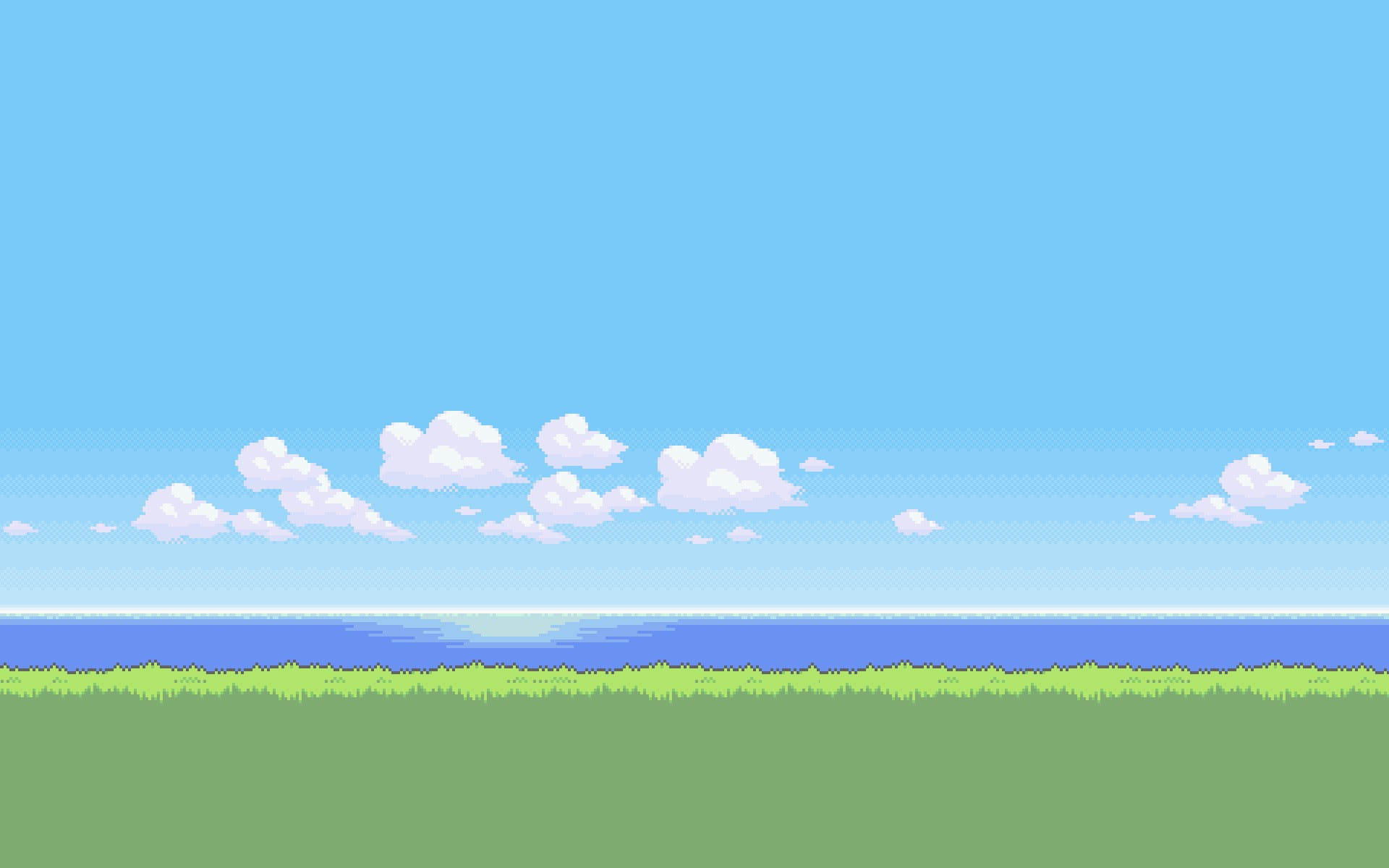 8-Bit Pixel Background