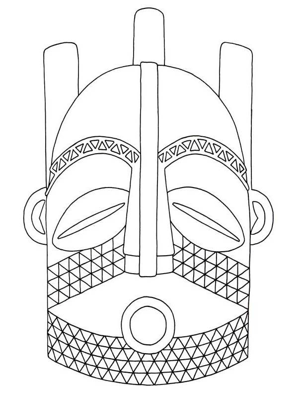 13 African Mask Template Images African Mask Coloring Pages Printable 