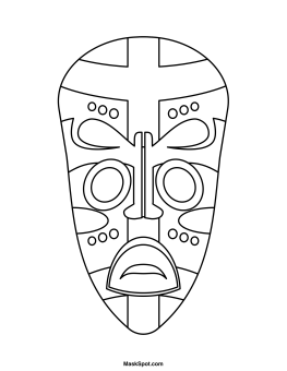 African Mask Templates Printable