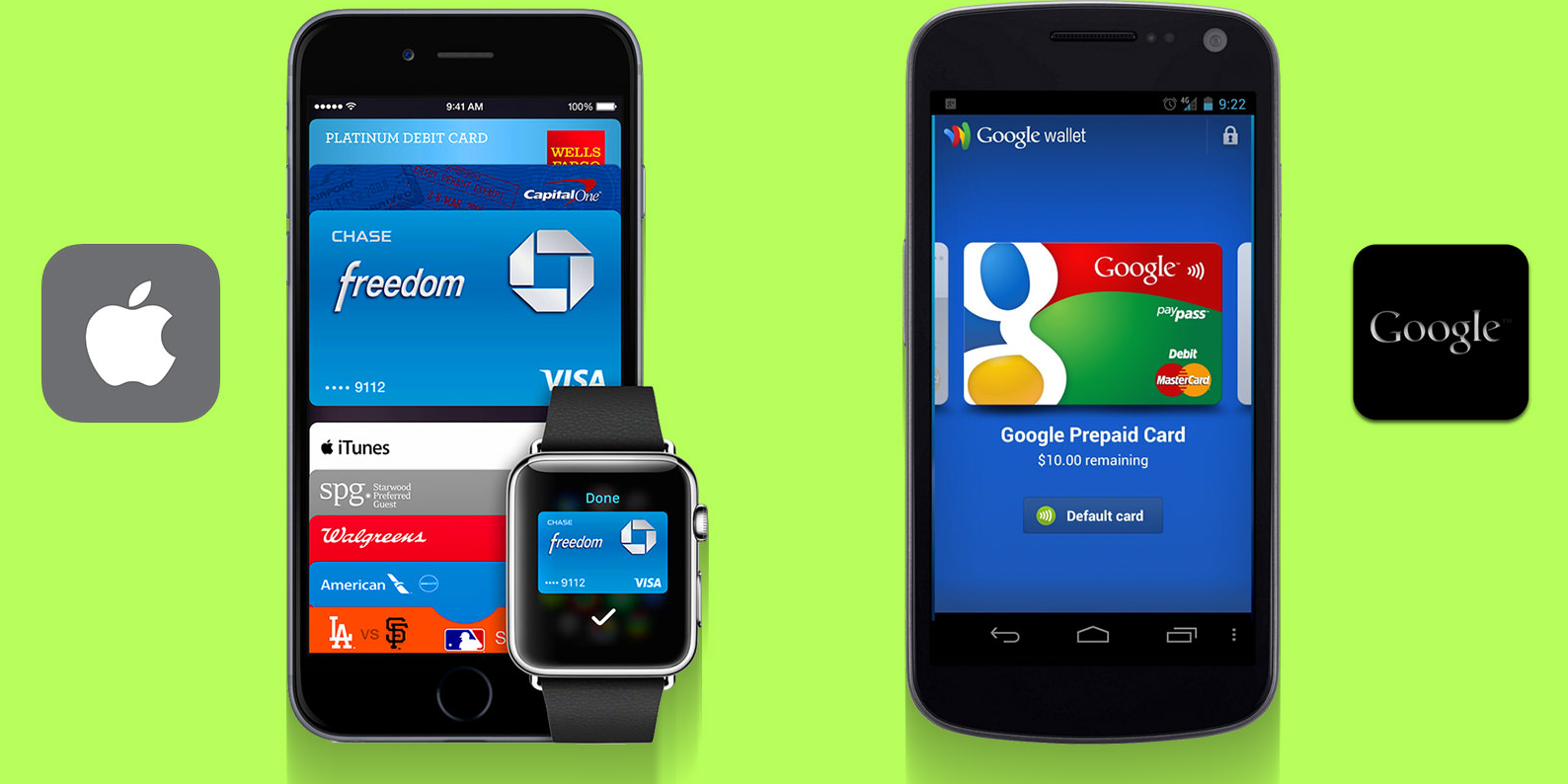 Apple vs Google Wallet Pay