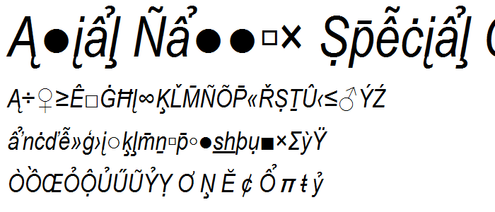 Arial Narrow Font