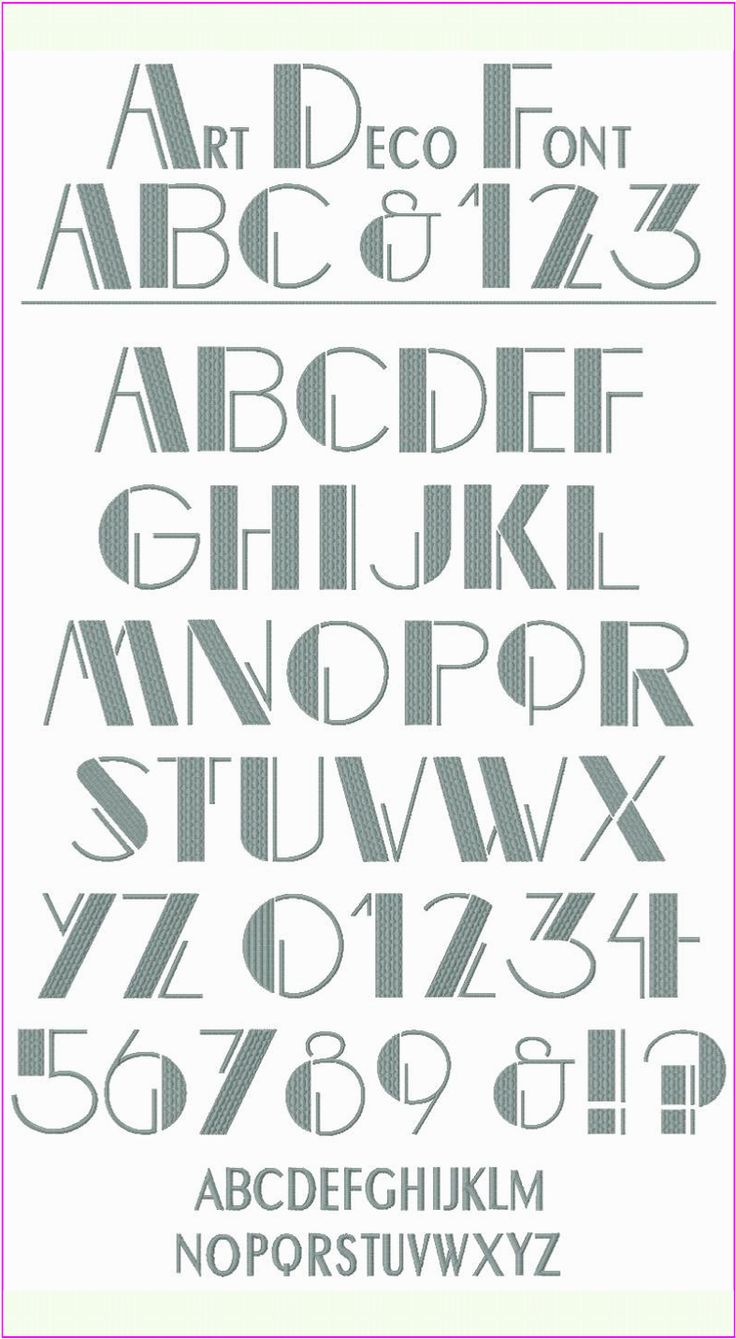 Art Deco Font Styles