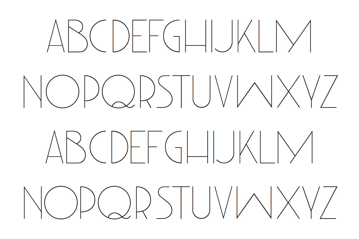 Deco neue free font