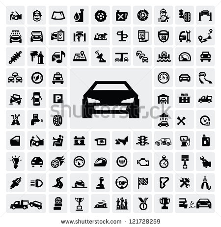Automotive Symbols Icons