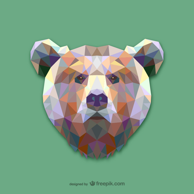 Bear Geometric Animal Designs