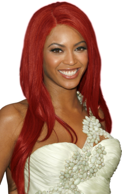 Beyonce with Red Hair