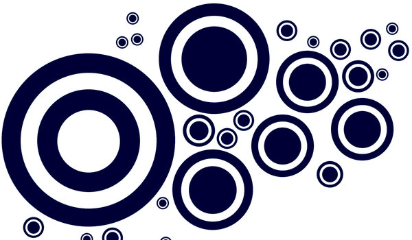 Black and White Circle Designs