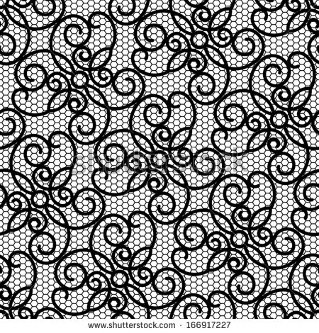 Black and White Lace Texture Pattern