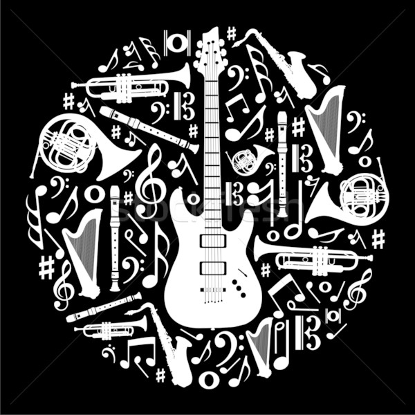 Black and White Music Designs