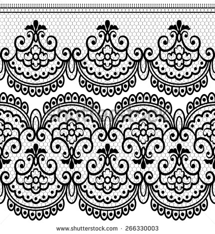 Black Gothic Lace Pattern