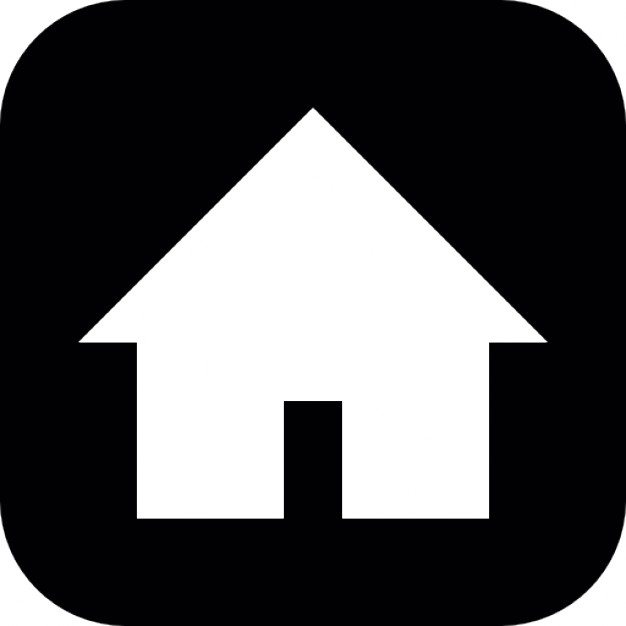 Black Home Icon White Background