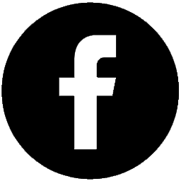 Black Round Facebook Icon