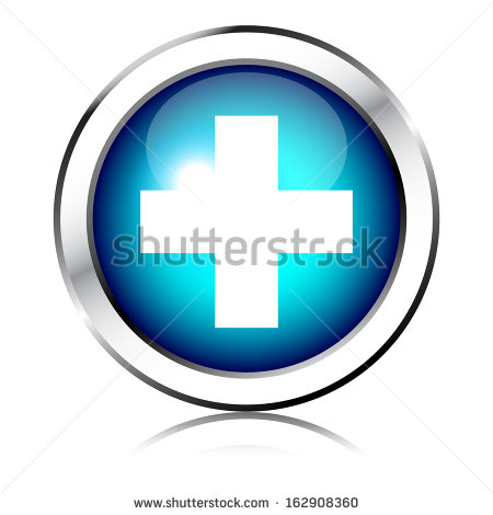 Blue Cross Icon