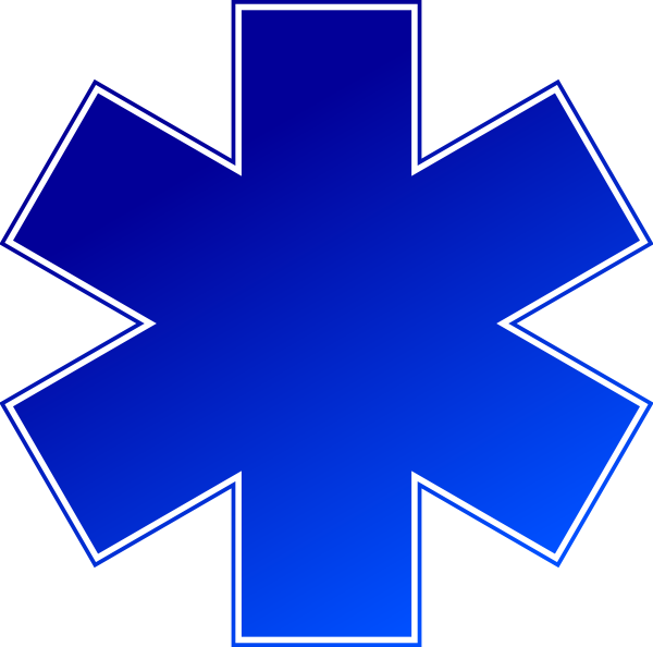 Blue Medical Cross Clip Art