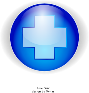 Blue Medical Cross Clip Art