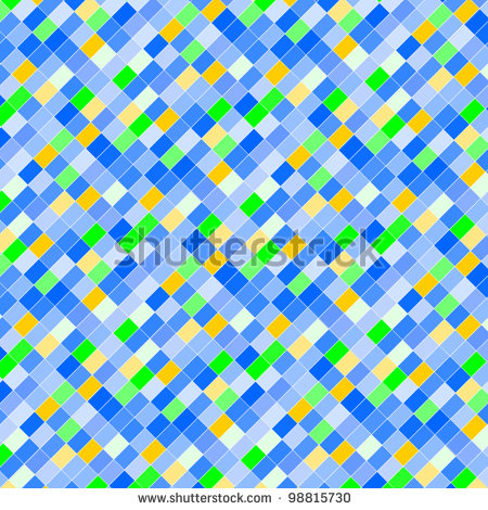 Blue Pixel Art