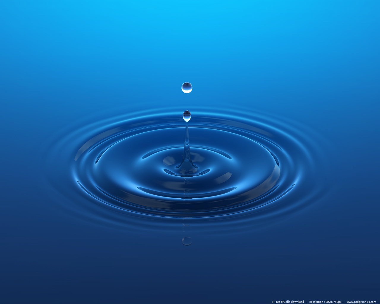 Blue Water Drop