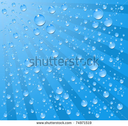 Blue Water Drop