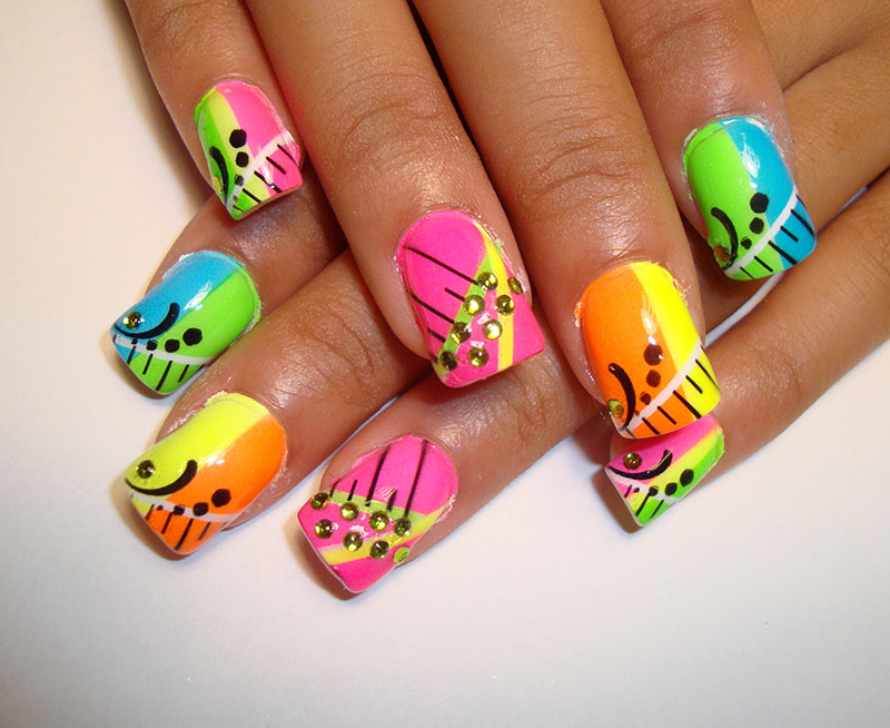 Bright Nail Art Designs