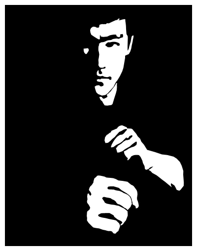 Bruce Lee Silhouette Vector