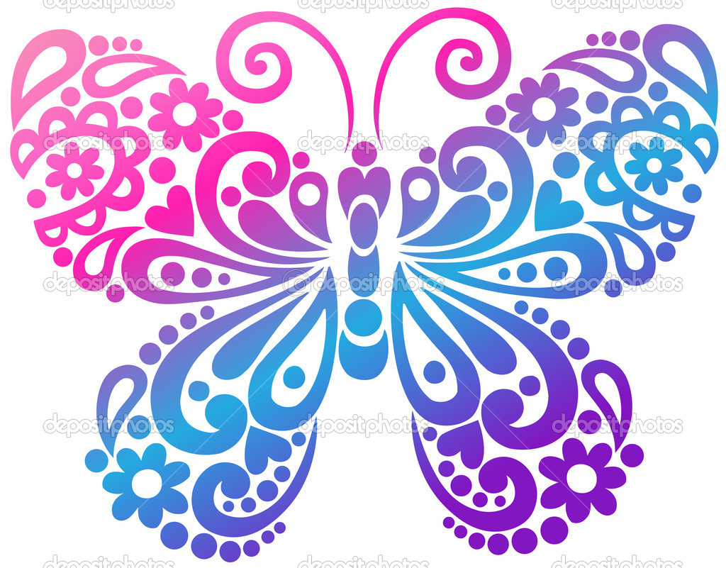 Butterfly Silhouette Vector Illustration