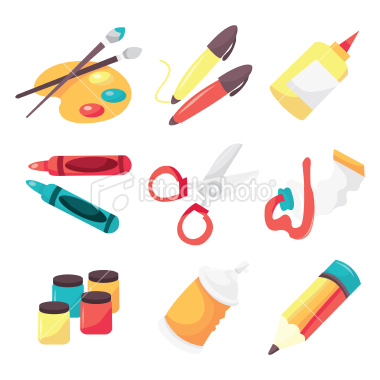 11 Art Supplies Icon Images