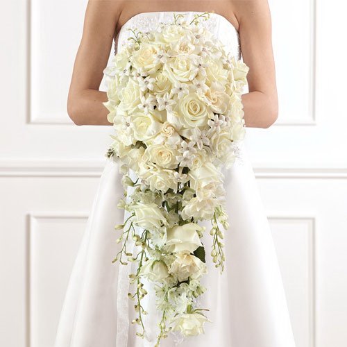 Cascading Wedding Flowers Bridal Bouquet
