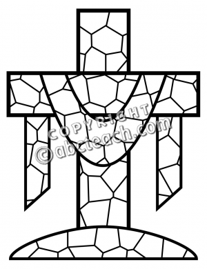 Christian Easter Clip Art Black and White