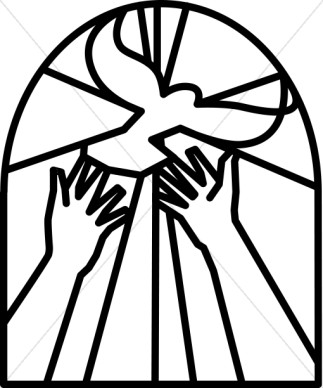 Christian Easter Clip Art Black and White