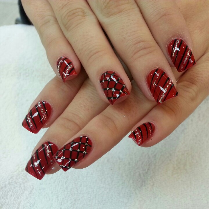 15 Christmas Acrylic Nail Designs 3013 Images