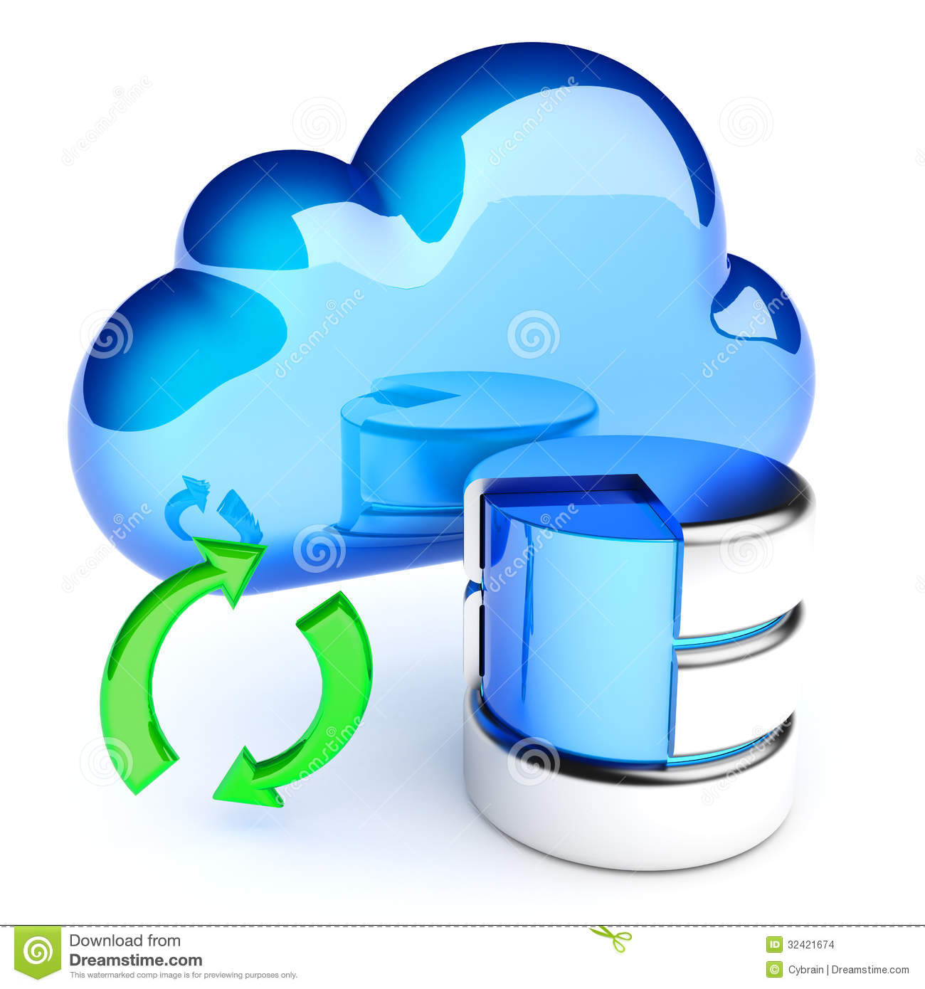 Cloud Data Storage Icon