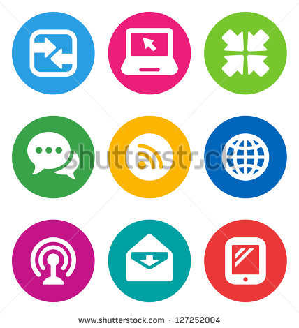 Communication Icons Colored