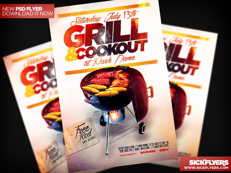 Cookout Flyer Template