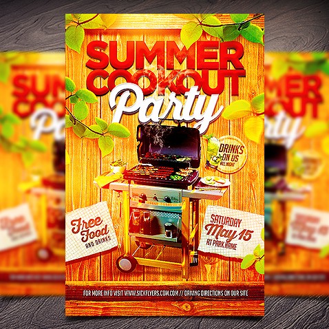 Cookout Flyer Template