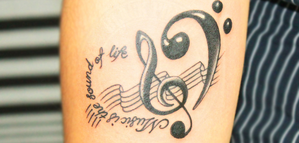 Cool Music Tattoo Designs