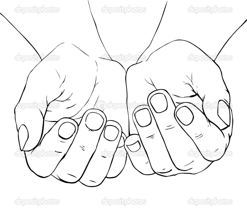 Cupped Hands Vector